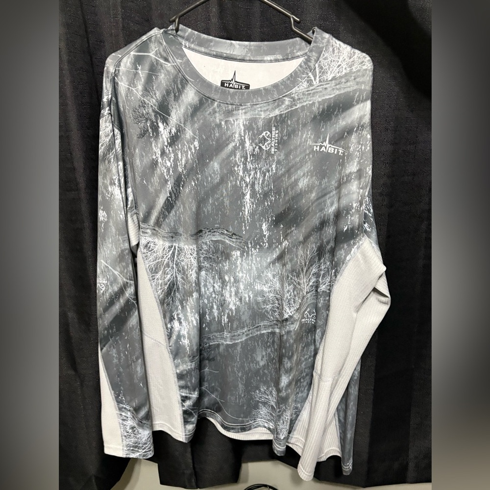 Habit Gray Long Sleeve Men's Shirt